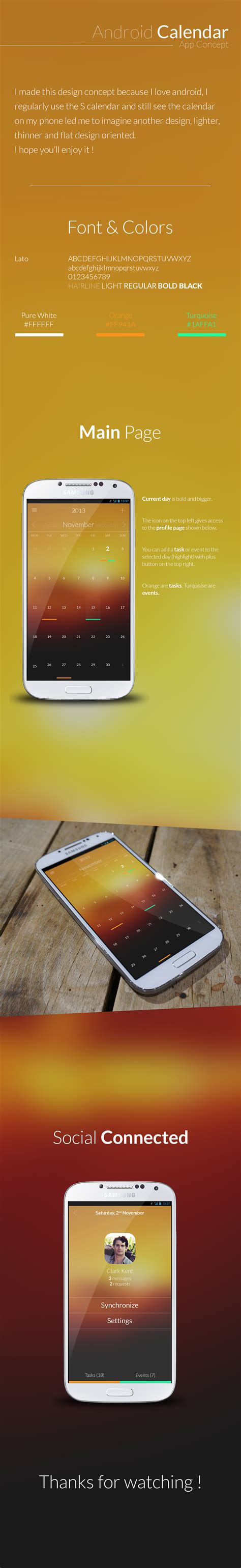 Android Calendar App Concept on Behance Calendar app, Android