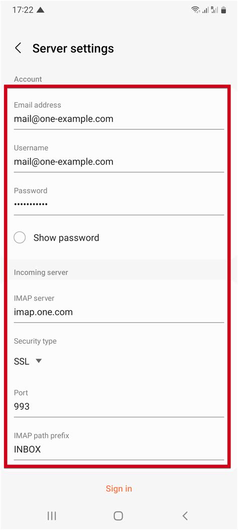 Android E-Mail App mit Regeln