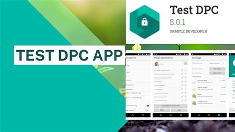Android Framework Test DPC application to demonstrate Device Policy