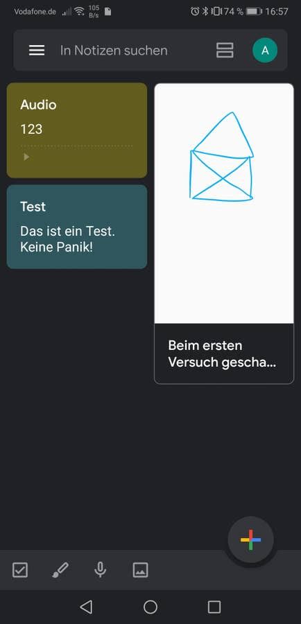 Android Handschrift Notizen App