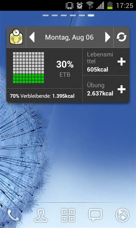 Android Kalorienzähler