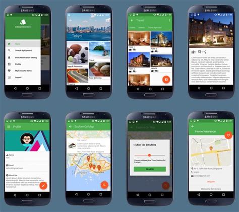 Android Mobile App Templates for Directories and Classified Apps