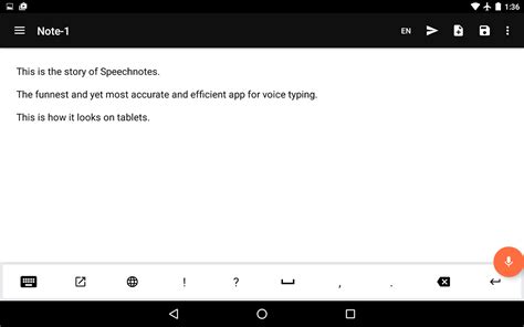 Android Sprache zu Text Notizen