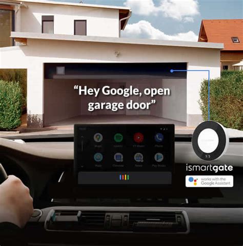 Android auto garage door opener.  There is not app for Android Auto either which woul...
