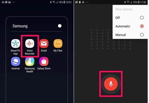 Android eingebauter Sprachrekorder