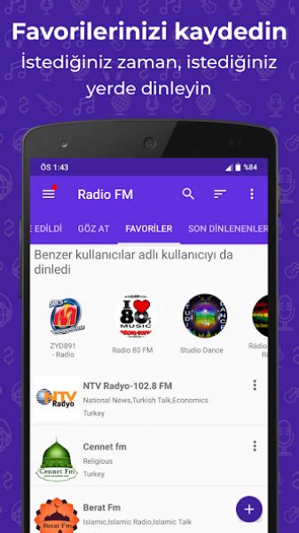 Android fm radyo programı