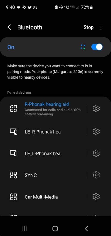 Android hearing aid setting.  Restart your hearing aids to enter Bluetooth pairing E...