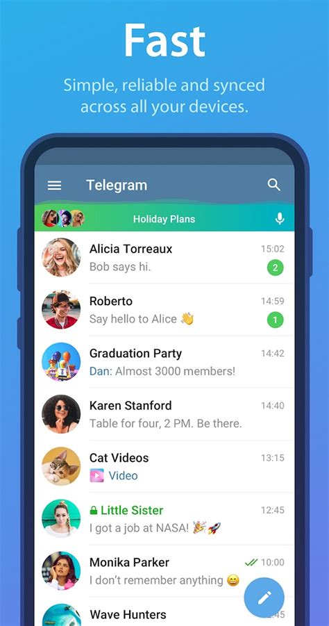 Android için Telegram.