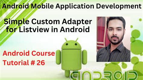 Android listview adapter.  This tutorial uses a SimpleAdapter which works ...