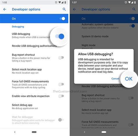 Android pie usb debugging.  D&auml;r ser du information om din Android-version s&auml;kerhetsuppd...