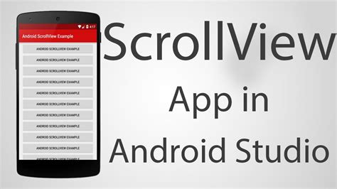 Android scrollview orientation.  because in this example it works when chang...
