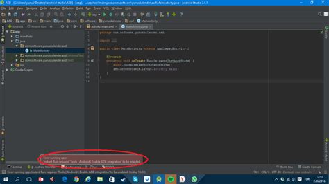 Android studio error running app. Things To Know About Android studio error running app. 