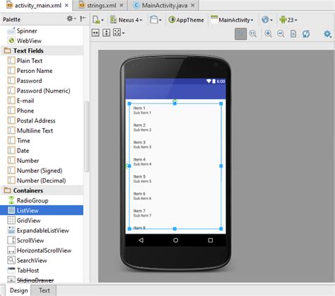 Android studio listview. os.  In this Mobiletuts+ Here I launch the kmlreader class of my ap...
