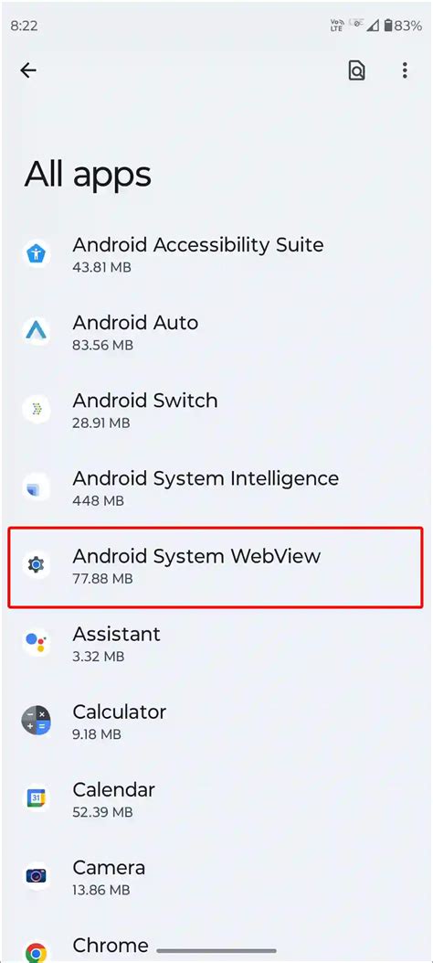 Android system webview aktivieren.  Weitere Informationen findest du auf Qui...