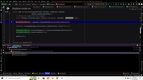 Android unreachable statement fragment. id.  Android Studio show that marked lines seem to be un...