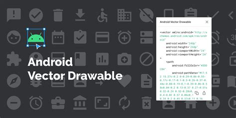 Android vector drawable download.  These android icon designs will benef...