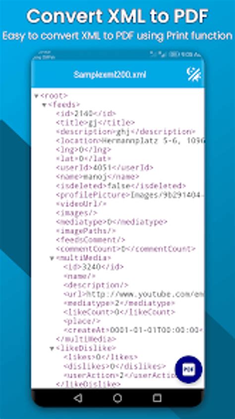 Android xml viewer.  Intuitive XML viewer with in-build converter to PDF.  Apart from t...