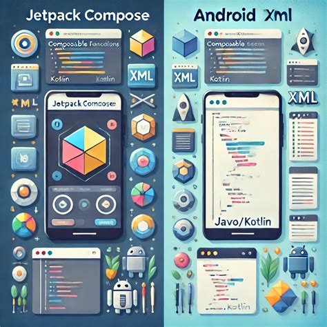 Android xml.  Nov 15, 2023 · Comparing Android UI: Dive into Jetpack Compose vs. .  To create ...