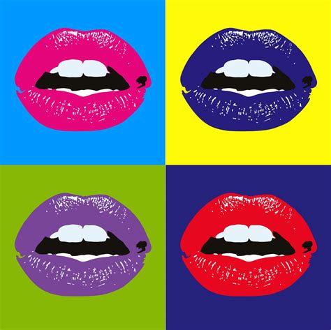 Andy Warhol Lips Pop