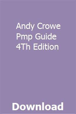 Andy crowe pmp guide 4th edition. - Revue historique, scientifique & littéraire du département du tarn (ancien ....