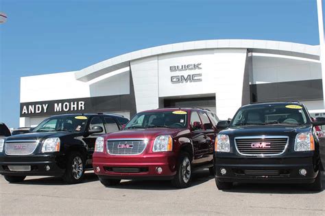 Andy mohr buick gmc. Conveniently located off State Road 37 between Fishers and Noblesville. Call us at 317-773-3390 or visit our website at AndyMohrBG.com. Andy Mohr Buick GMC -- WHERE YOU ALWAYS SAVE MOHR MONEY!!! You consent to receive autodialed, pre-recorded and artificial voice telemarketing and sales calls, text messages and/or emails from or on … 