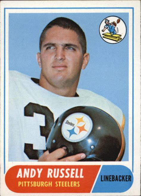Andy russell soccer. Andy Russell. Position: LB. Birthdate: October 29, 1941. College: Missouri. Draft: Selected by the Pittsburgh Steelers in the 16th round (220th overall) of the 1963 NFL Draft. 