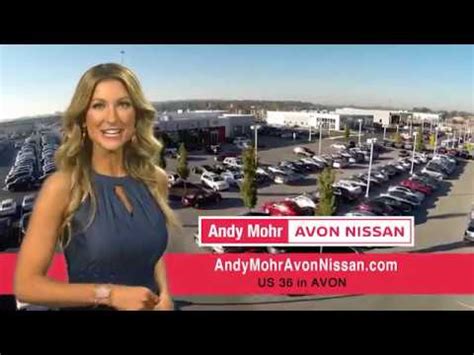 Andymohravonnissan - Andy Mohr Avon Nissan 8867 E US Hwy 36 Avon, IN 46123 Driving Directions. Sales 317-743-2204. Service & Parts 317-934-2339. Sales Hours. Monday: 8:30AM - 8:00PM: Tuesday: 