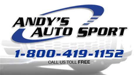 Andysautosport - Andy's Auto Sport TV. Customer Rides. The Andy's Dictionary. Knowledge Base. Sales Programs. Coupons. Price Stomp. Car Club Discounts. Wholesale Discounts. Newsletter. Sign up and get FREE access to exclusive coupons, guides, and Andy's TV episodes!