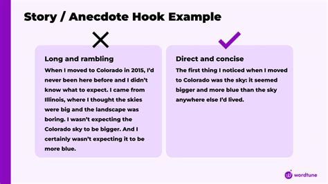 Anecdote hook examples