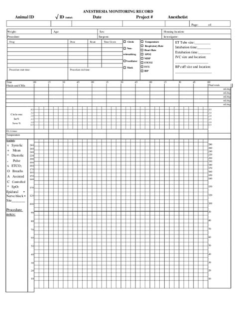 Anesthesia Monitoring Form FORM.UDLVIRTUAL.EDU.PE
