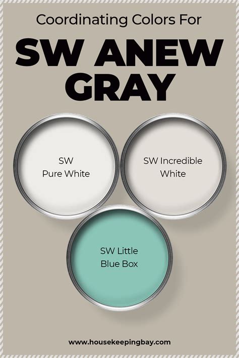 Anew Gray vs Agreeable Gray by Sherwin Williams. The biggest difference you're going to notice between Agreeable Gray and Anew Gray is their brightness. With a LRV of 60, Agreeable Gray is significantly brighter than Anew Gray's 47. Colorwise, though, they're fairly similar. Both are reasonably balanced greige colors.. 