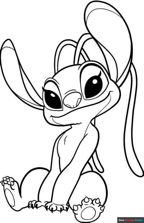 Angel Coloring Pages From Lilo And Stitc