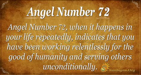 Angel Number 72 Meaning – A Positive Influence In Life - Sun Signs