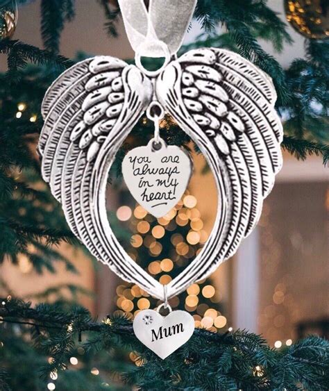 Angel Pendant Memorial Christmas Gift Tree Decoration 2024 Mum Grandad …