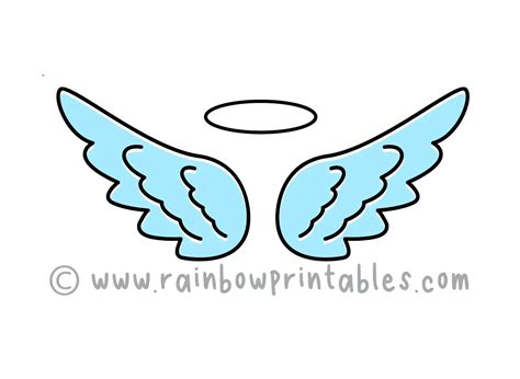 Angel Wings Simple Drawing