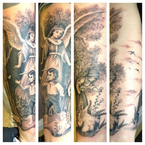 Tatuaje del ángel de la guarda: el significado del símbolo y las opciones de interpretación. Imágenes de arcángeles, querubines y ángeles caídos en tatuajes. Bocetos populares de tatuajes para niñas y hombres en la espalda, brazo, hombro y pecho.. 