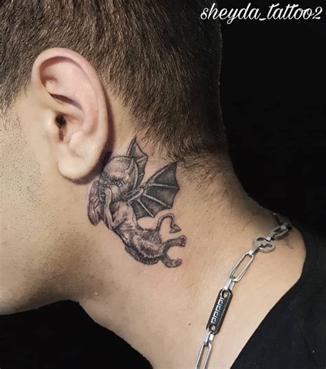 Oct 27, 2013 - angel wing tattoo. behind the ear tattoo. tattoos.
