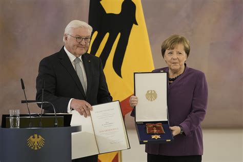Angela Merkel receives Germany’s highest honor