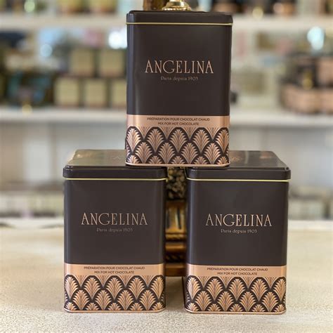 Angelina hot chocolate. Angelina’s Signature Old-Fashioned Hot Chocolate. $25.00 / > Add to cart . Hot Chocolate Mix. $39.00 / > Add to cart . Emblematic Box Set Angelina. $39.00 / > Add to … 