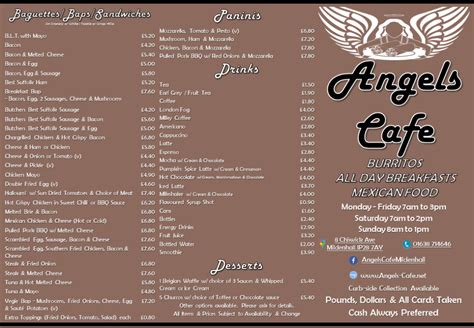 Angels cafe. Angel's Cafe $ Opens at 10:30 AM. 16 Tripadvisor reviews (912) 280-0206. Website. More. Directions Advertisement. 3365 Cypress Mill Rd 