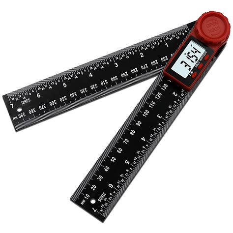 Angle finder calculator. PREVENT WASTE: This digital 5” stainless-steel ruler and angle finder combination tool makes precise, easy and fast measurements. CORNER ANGLE FINDER: Digital angle gauge includes an LCD reader, makings measurements easy to read, while the innovative center check notch enables exact ruler placement markings. 