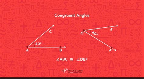Angle postulates.  They are congruent; the Corresponding Angles Theorem and the Alternate Interi...