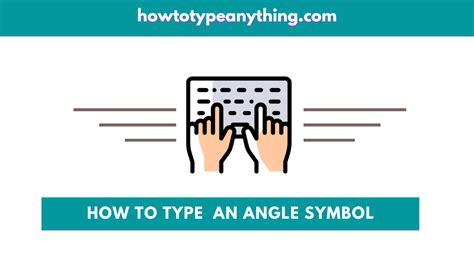 Angle sign in keyboard