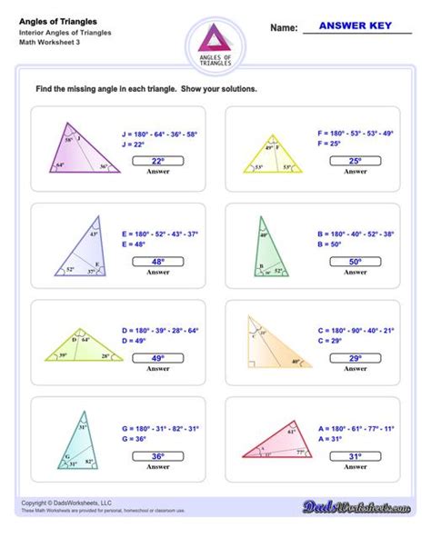 Angles In A Triangle Worksheet Answers Tomas Blog