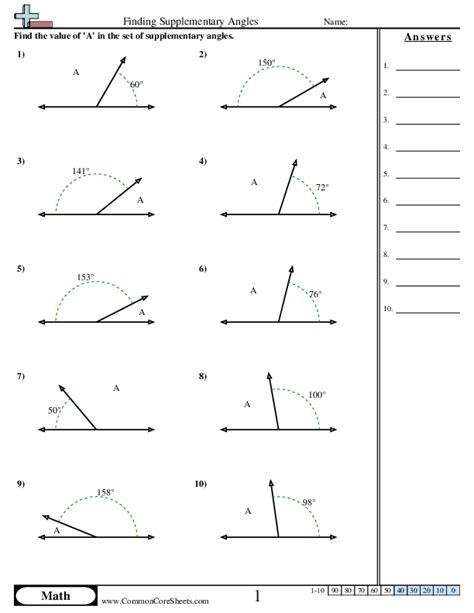 Angles Worksheets Free Distance Learning Worksheets And More Commoncoresheets
