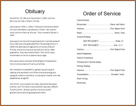 Anglican Funeral Order Of Service Template Get What You Need For Free
