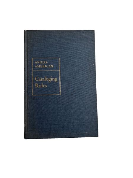 Anglo American Cataloging Rules Library Of Congress