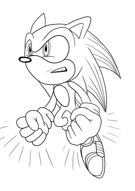 Sonic Coloring Pages Printable Free