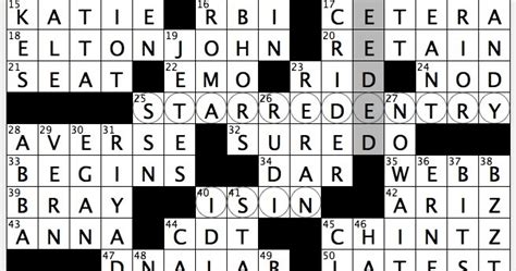 Angsty and brooding crossword. Crossword Clue. Crossword Clue Answer for Wall Street Journal. This clue appeared first on January 12, 2023 on WSJ Crossword Puzzle, and is possible for it to appear again with a different answer. If the first clue answer does not solve your current clue, try to review all the clue solutions until you solve yours. Check the Clue Answer: 