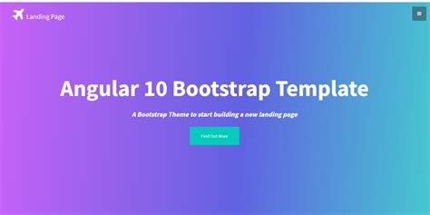 Angular 10 Bootstrap Landing Page Template Free Therichpost